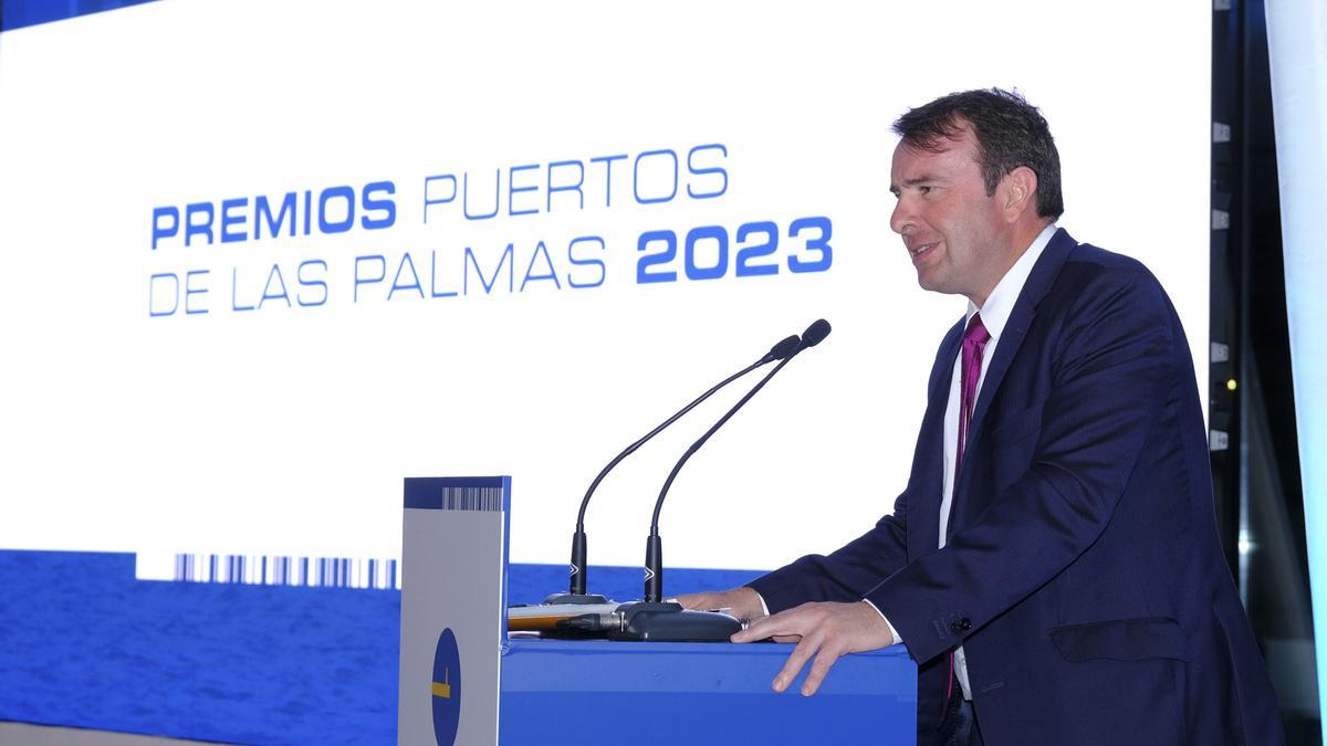 El secretario general de Puertos del Estado, Álvaro Sánchez Manzanares durante el acto.