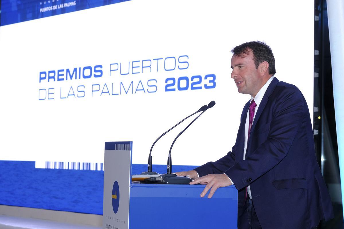 El secretario general de Puertos del Estado, Álvaro Sánchez Manzanares durante el acto.