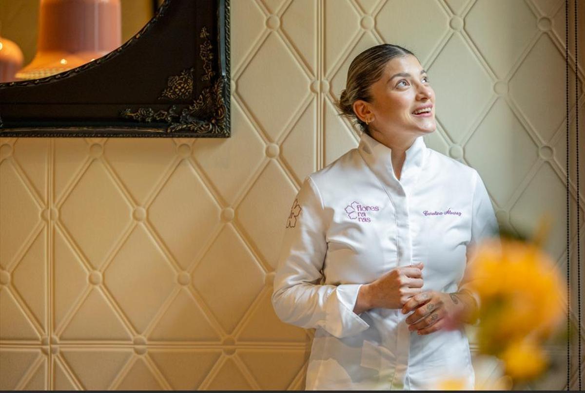 Carolina Álvarez está al frente de la cocina de Flores raras