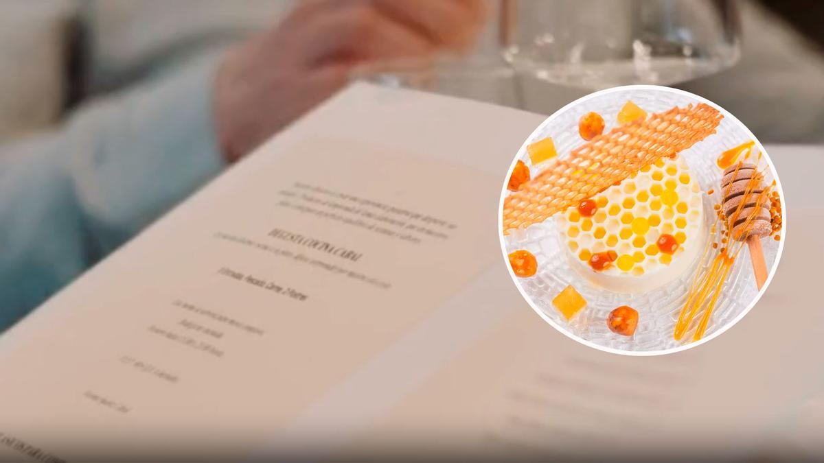 El mejor postre de Asturias, según la guía Michelín, se come en un céntrico restaurante en el casco histórico: "Un trampantojo de una cuchara de miel encapsulada"