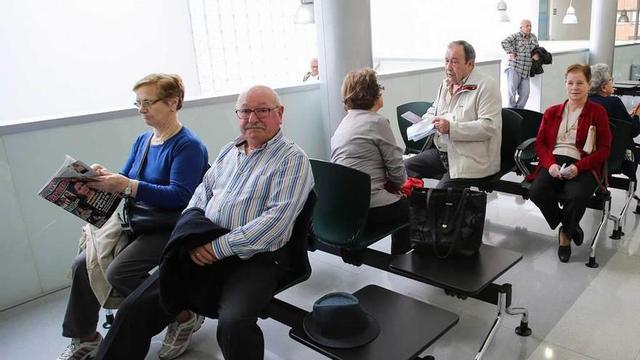 Sala de espera de un centro de salud ovetense.