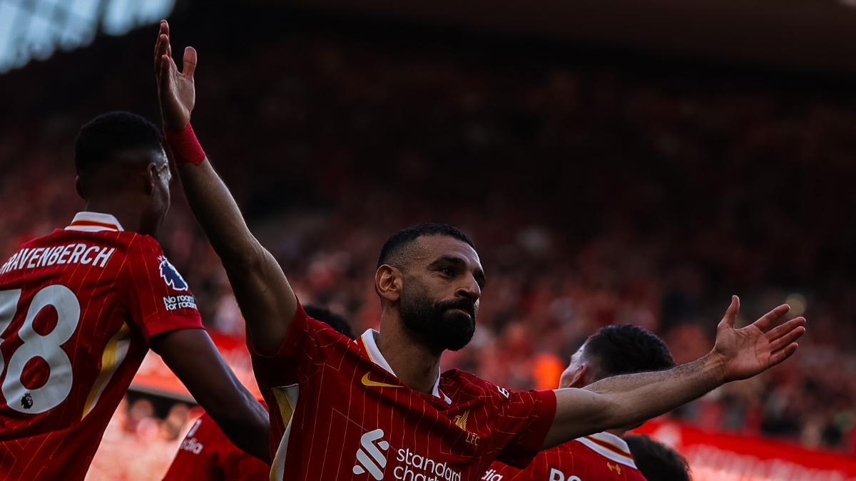 Salah marcó ante el Tottenham