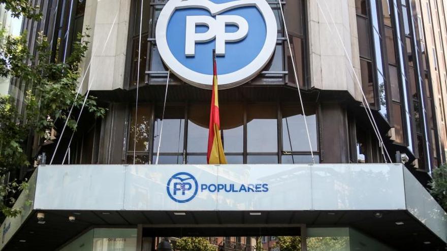 Una imagen de archivo de la sede del PP en Génova 13.