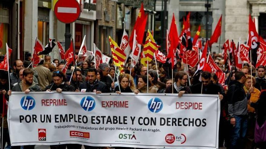 La plantilla de HP da un apoyo masivo a la convocatoria de huelga