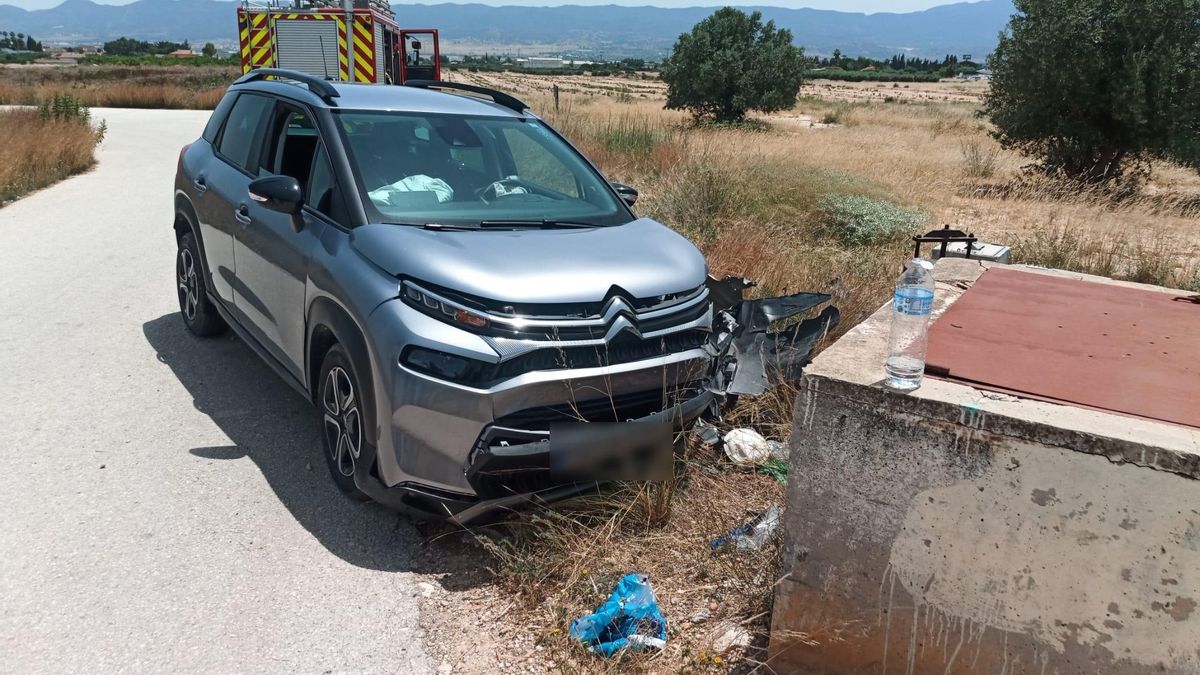 Estado del vehículo tras el impacto.