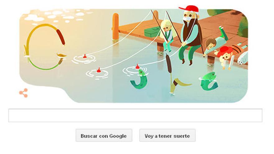 Doodle de Google en homenaje a los abuelos.