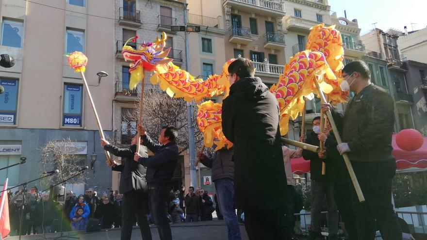 Benvinguda a l'Any Nou Xinès a la plaça de Sant Domènec de Manresa