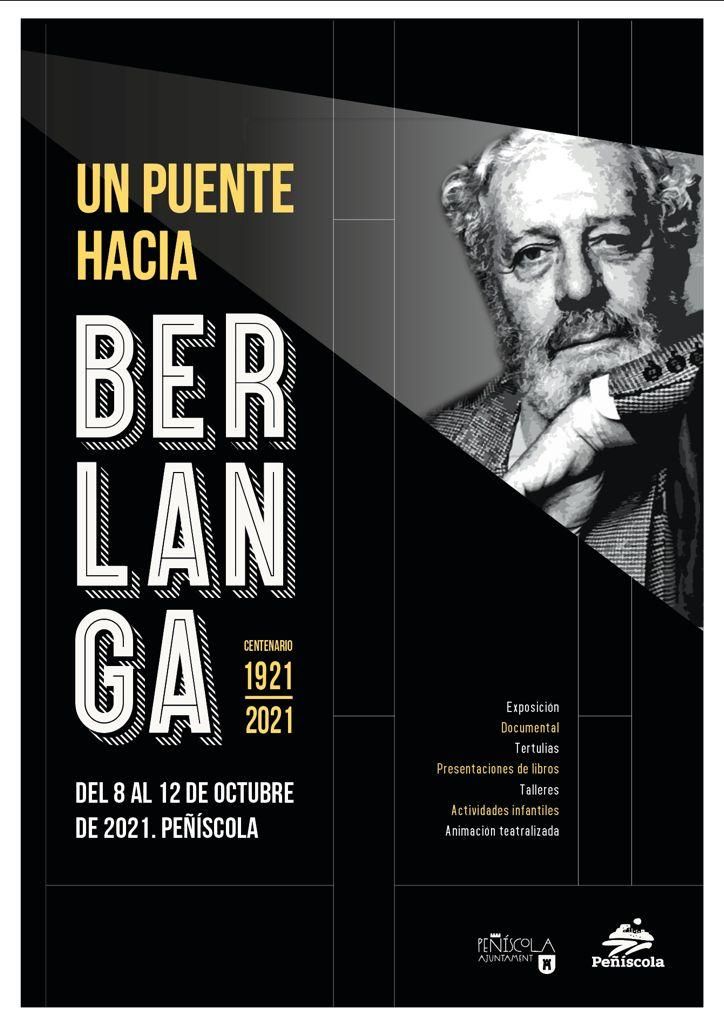 Este es el cartel de 'Un puente hacia Berlanga', que se desarrollará entre los días 8 y 12 de octubre en Peñíscola.
