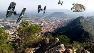 Máxima expectación: las redes sociales se llenan de montajes de personajes de Star Wars en el Castell de Xàtiva