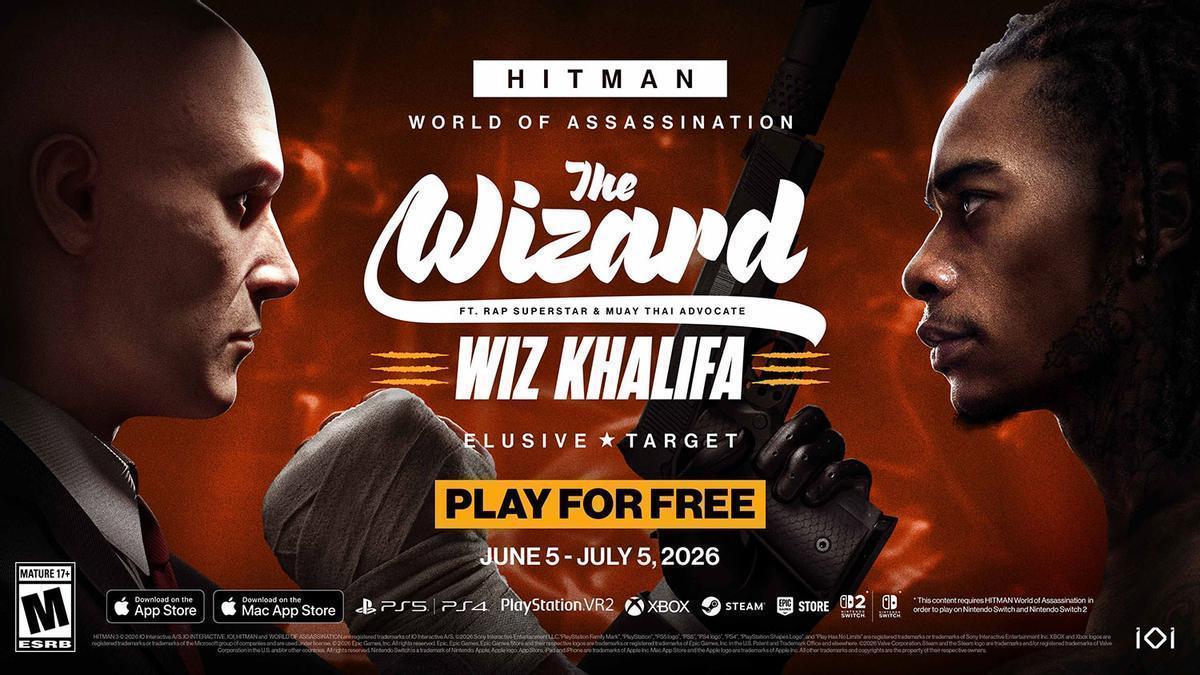 Hitman convierte a Wiz Khalifa en el nuevo Objetivo Escurridizo y prepara el regreso de su trilogía clásica