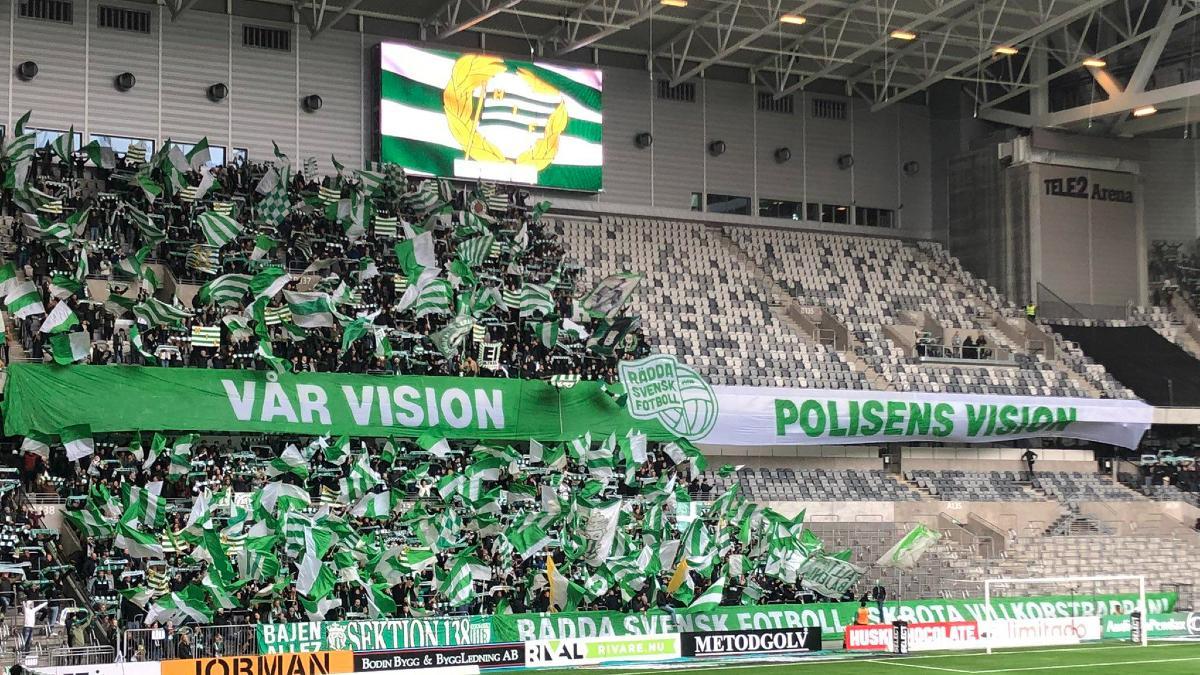Hammarby, durante la disputa de un encuentro