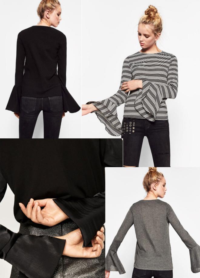 Las camisas de Zara con mangas de volantes