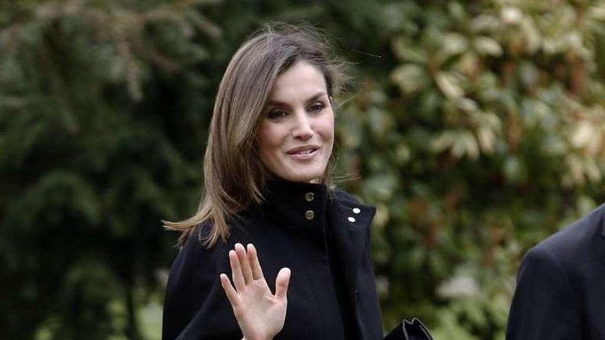 La reina Letizia, ayer.