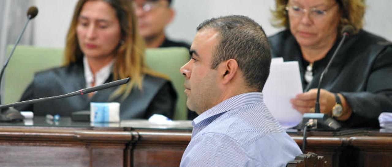 Marcos Santana durante otro juicio en el que fue condenado por matar a su padre.