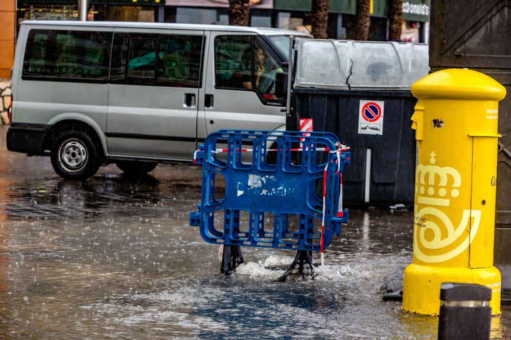 Tromba de agua en Benidorm