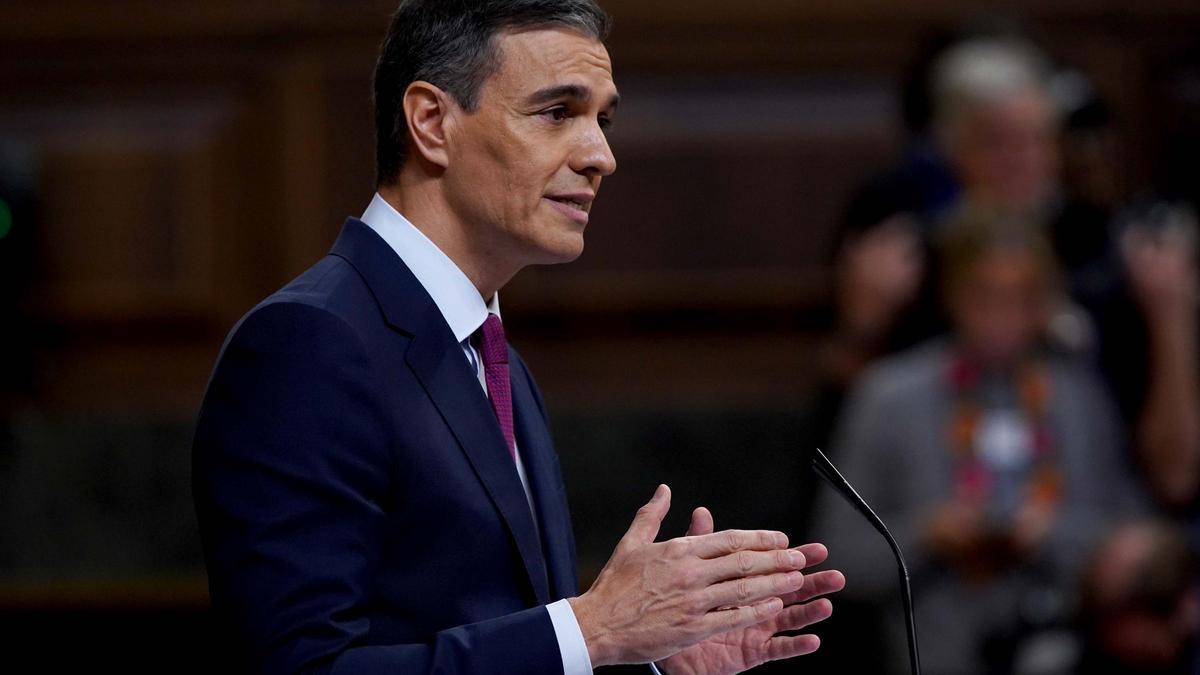 Pedro Sánchez, en el Congreso