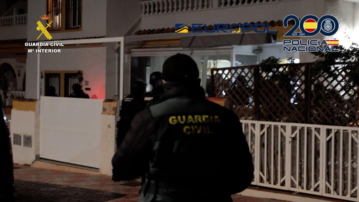 Imagen del operativo policial.