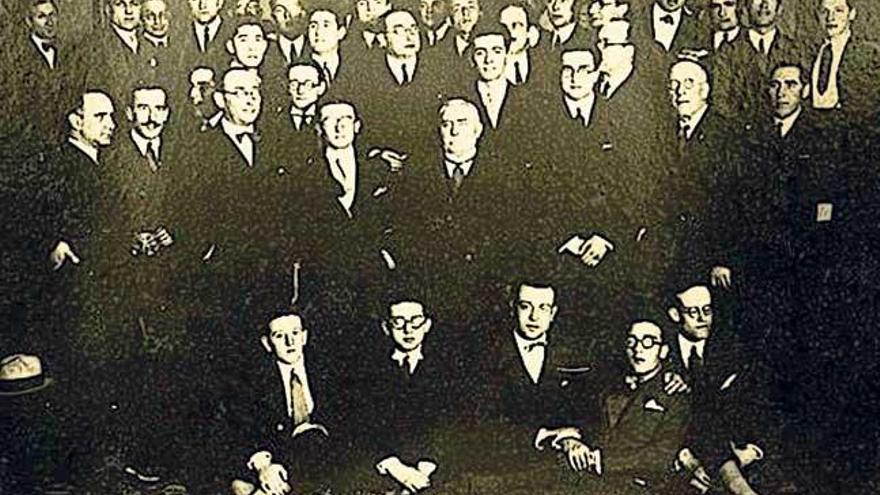 Reunión de las Irmandades da Fala en 1919