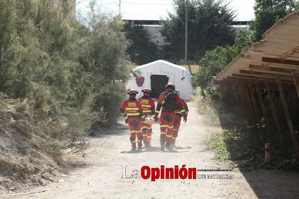 Simulacro en Lorca por inundaciones, terremoto y f