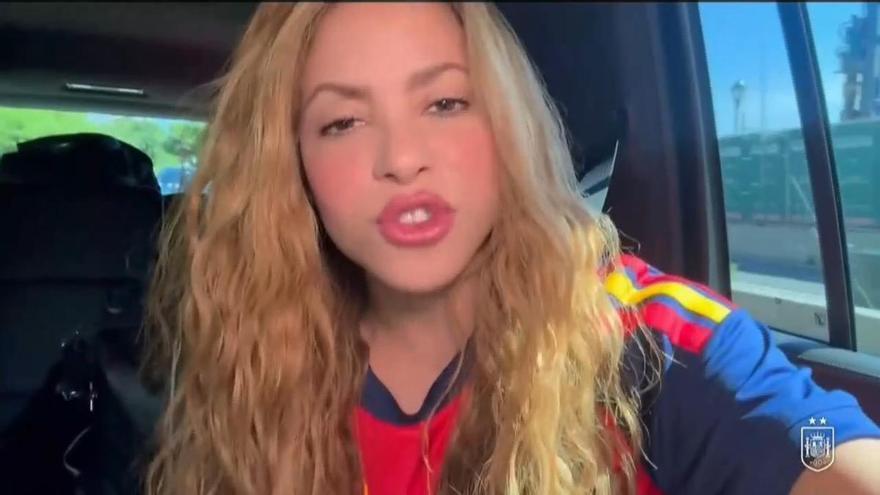 Shakira se une a la fiesta de España con un mensaje para los campeones del mundo