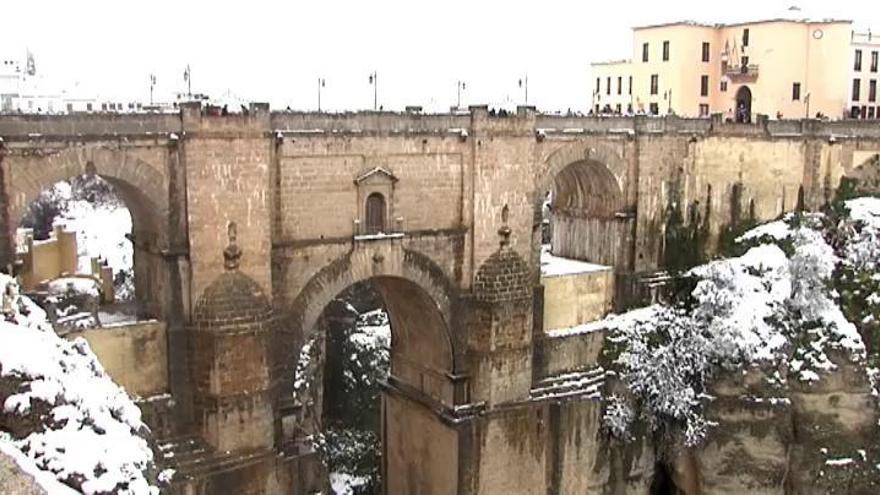 Ronda, aislada por la nieve