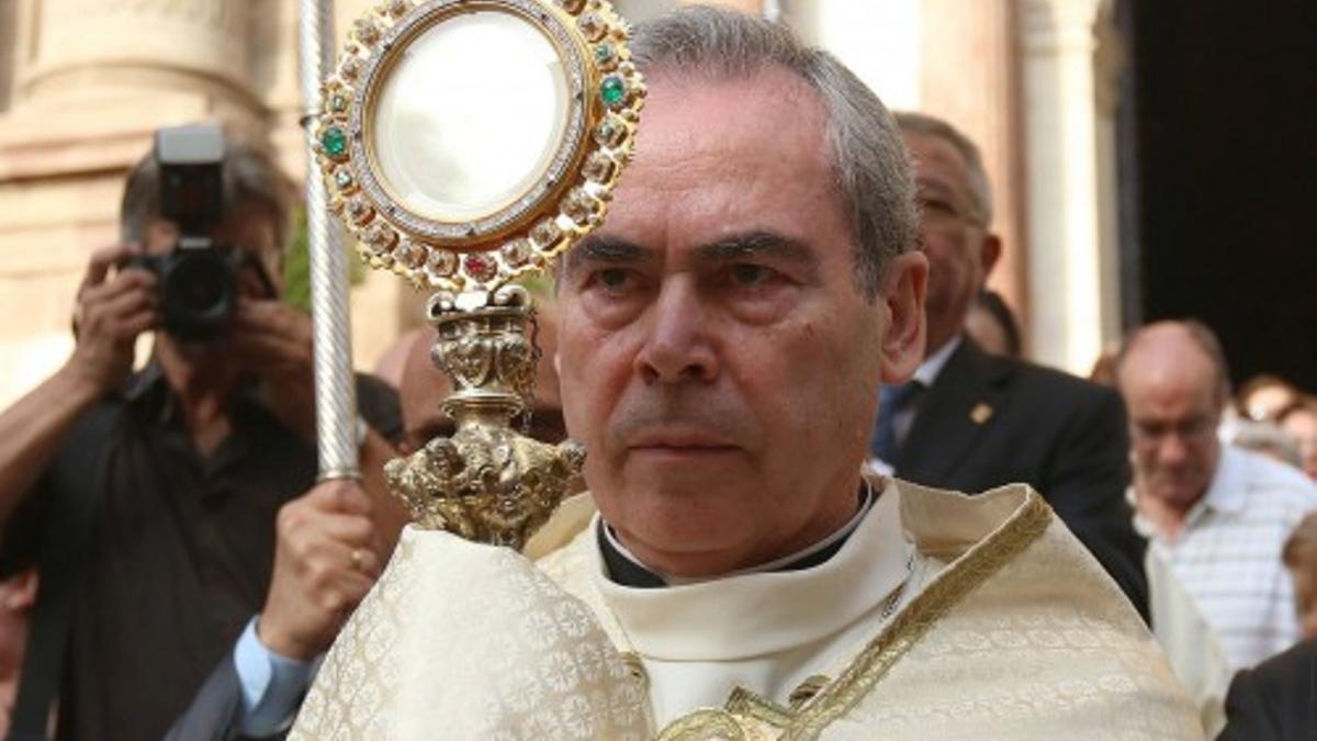 Catalá, durante la procesión del Corpus.