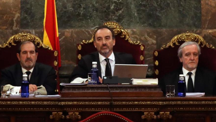 El tribunal del judici del procés, amb Manuel Marchena al mig