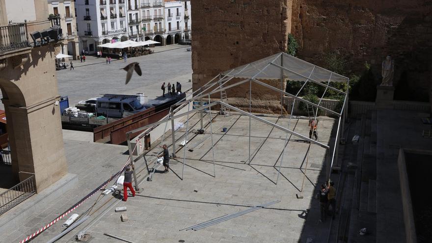 &#039;La casa del dragón&#039; encara la semana del rodaje con un gran despliegue en Cáceres