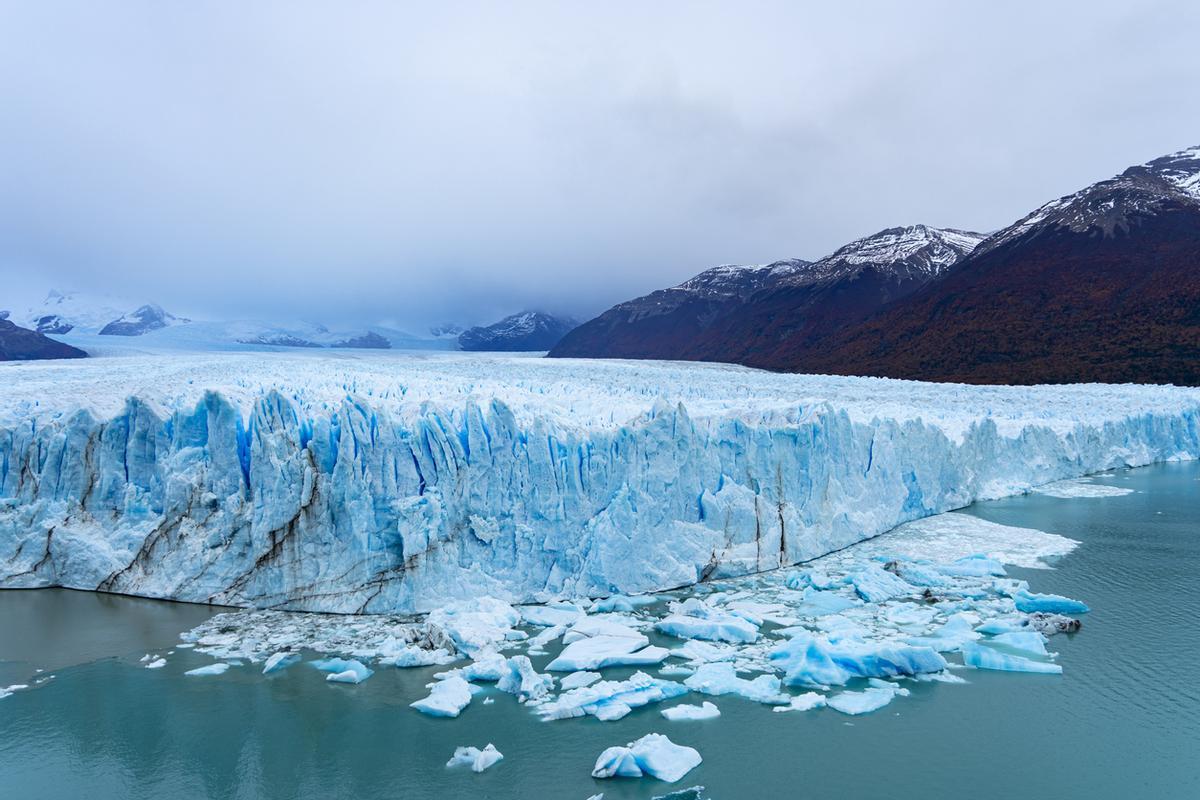 El glaciar Perito Moreno ha retrocedido 700 metros en los últimos dos años.