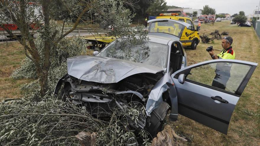 Les morts  en carreteres gironines baixen un 23% el 2019