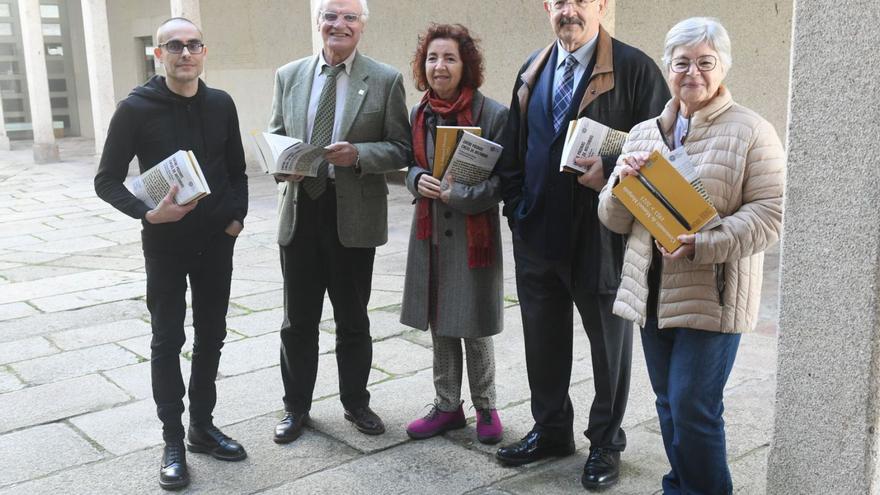 Fernando Pereira, Víctor F. Freixanes, Marilar Aleixandre, Ramón Villares e Ana Romero Masiá.  | // C. PARDELLAS