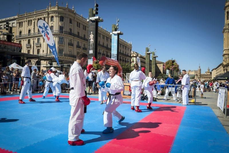 Día del Deporte en la Calle en la Plaza del Pilar de Zaragoza