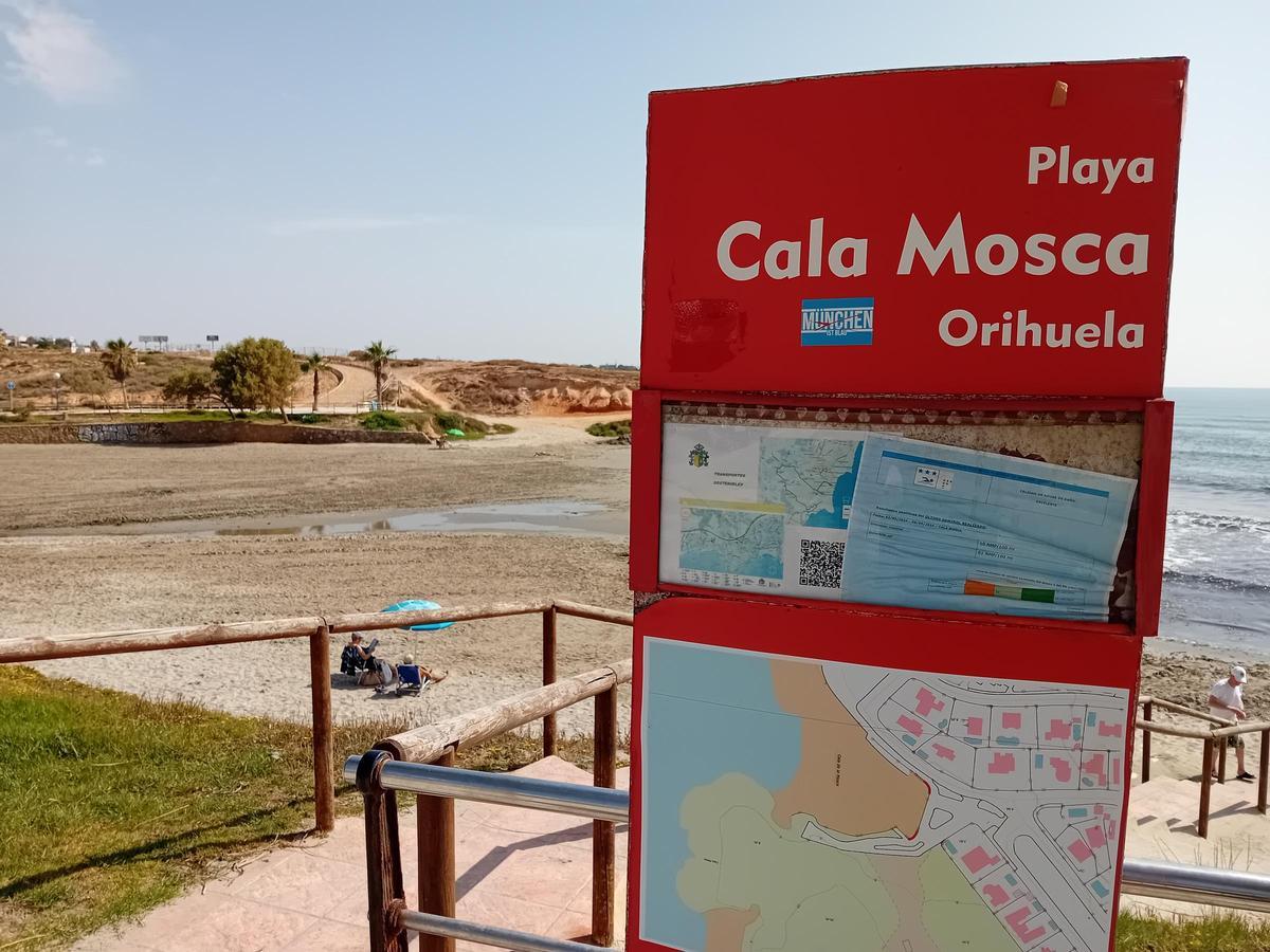 Cala La Mosca (Playa Flamenca), a principios de julio pasado