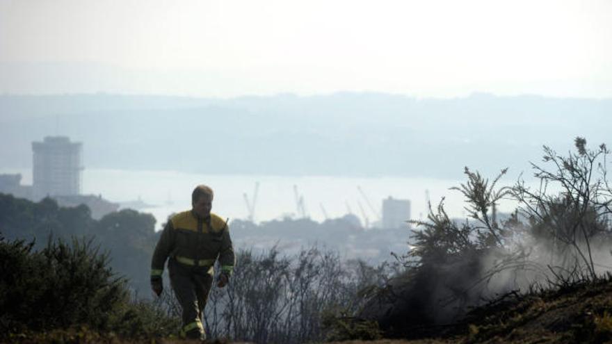 Efectos del incendio en Penamoa.