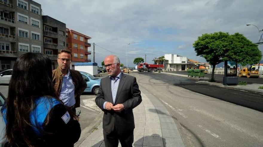 José Juan Durán, en una visita anterior a Vilaxoán.  // Iñaki Abella