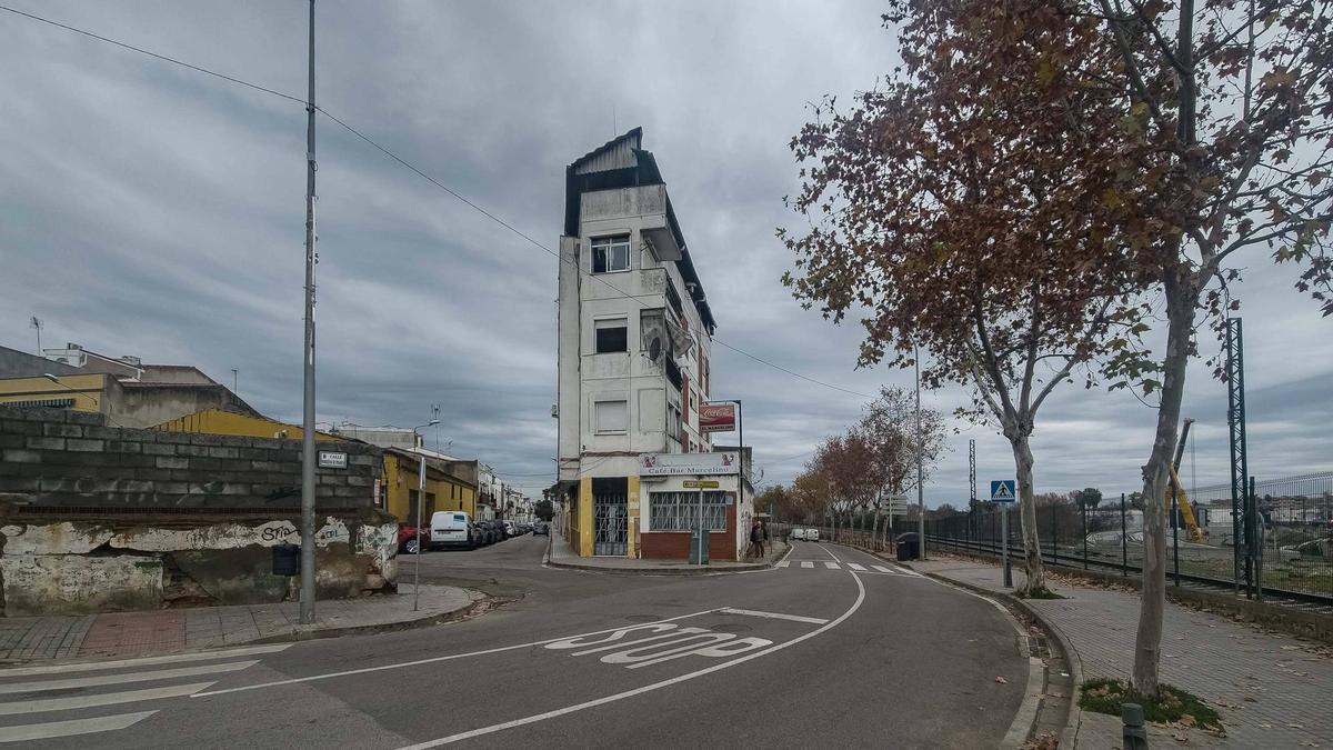 Estado actual del edificio donde se ubica el Bar Marcelino.