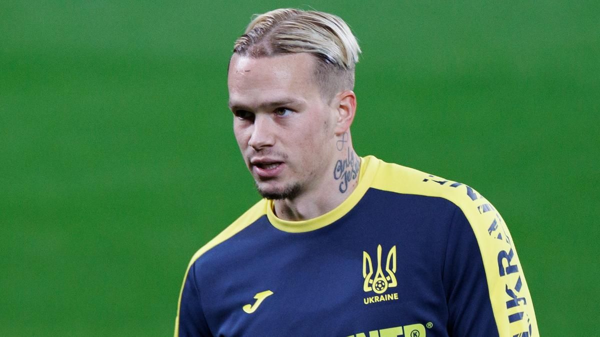 Mudryk, jugador de Ucrania