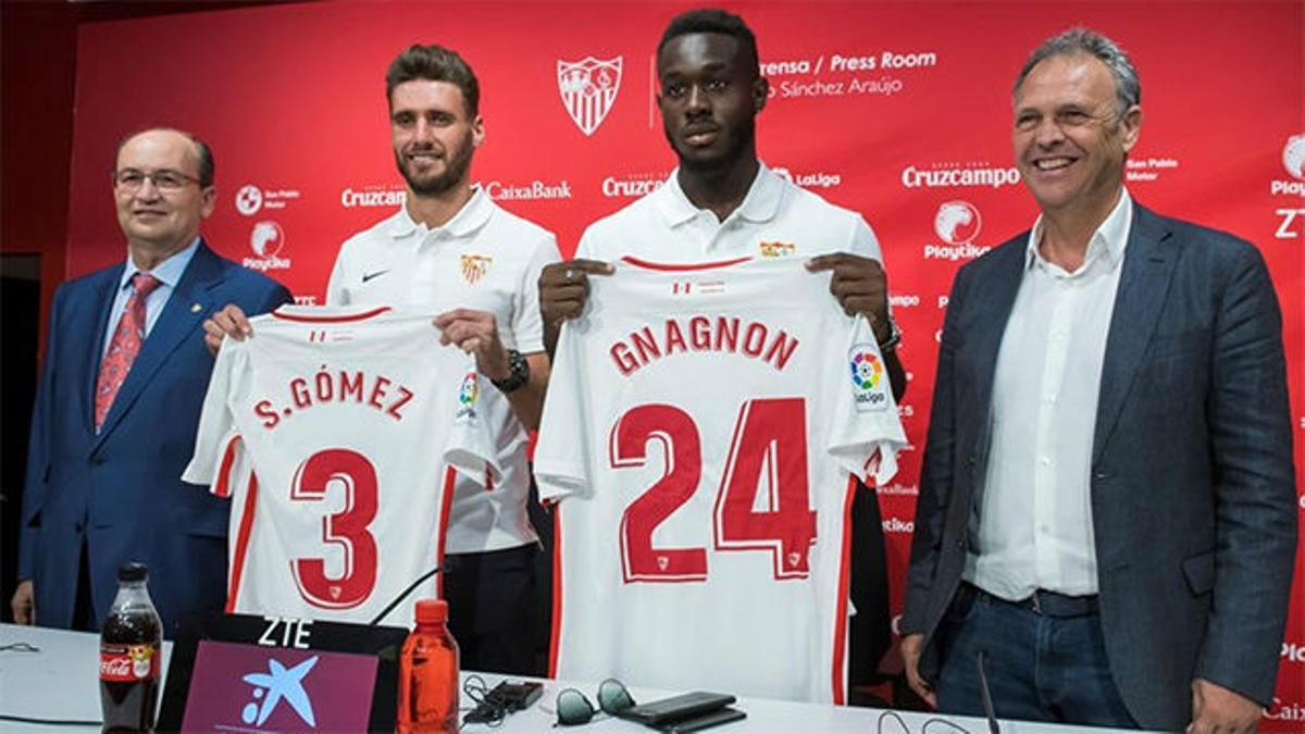Gnagnon y Sergi Gómez, nuevos jugadores del Sevilla