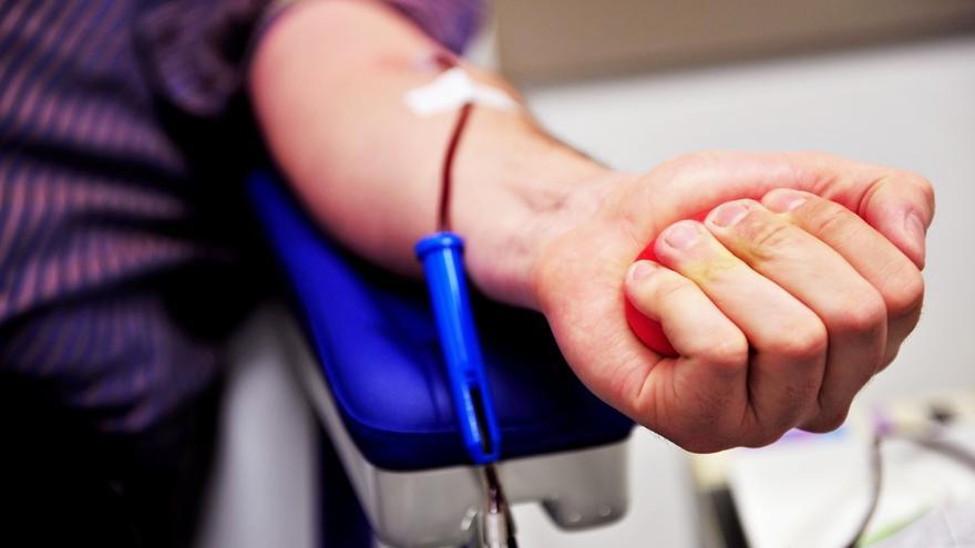 Imagen de archivo de una donación de sangre