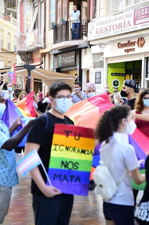 Marcha del colectivo LGTBI+ en Cartagena.