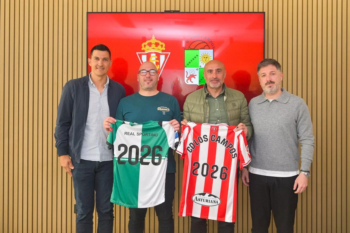 Por la izquierda, Israel Villaseñor, Israel Andrés, Emilio Gutiérrez y Borja López