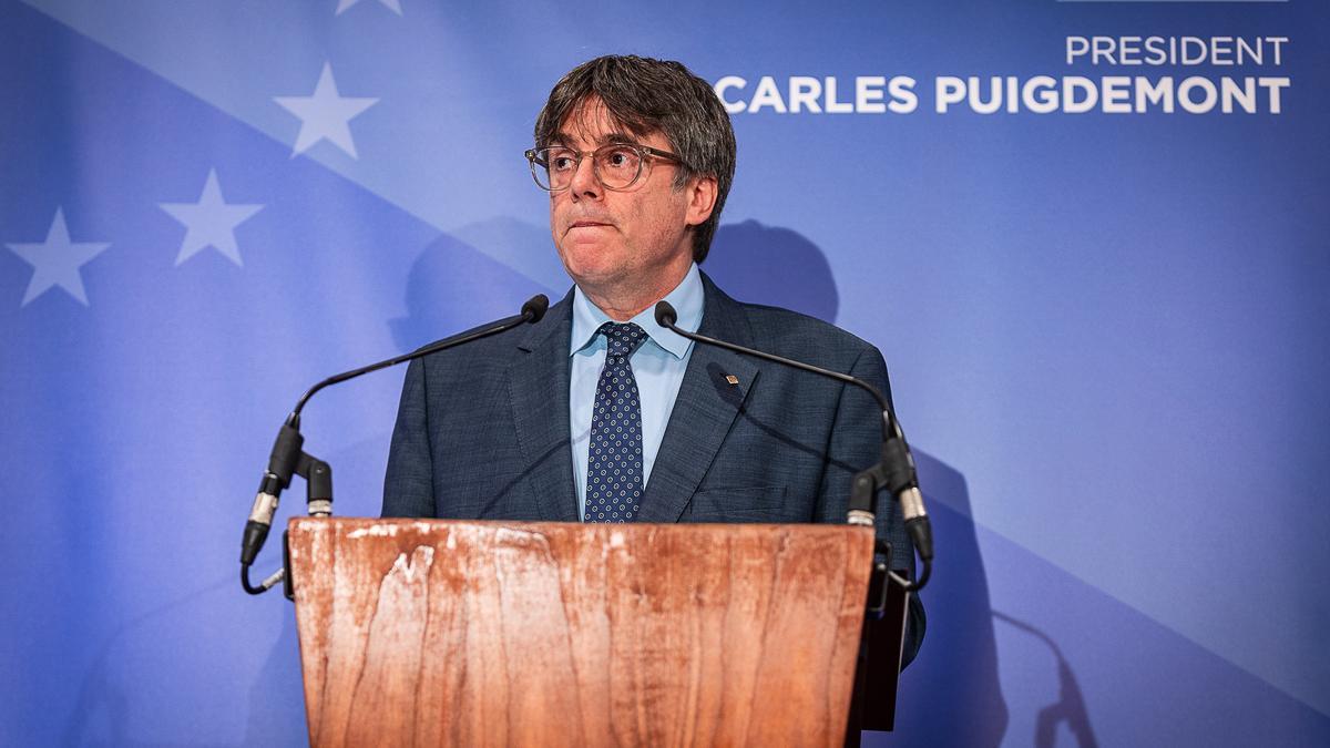 El expresidente de la Generalitat y eurodiputado de Junts, Carles Puigdemont.