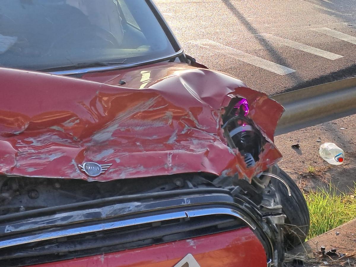 Estas son todas las fotos del accidente de tráfico cerca de Sant Rafel