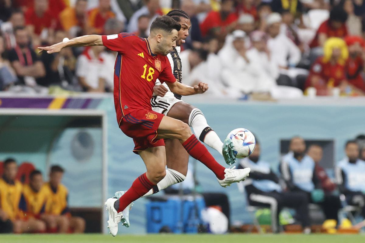 Fase de grupos del Mundial de Fútbol Qatar 2022 entre España y Alemania en el estadio Al Bait en Al Khor (Catar)