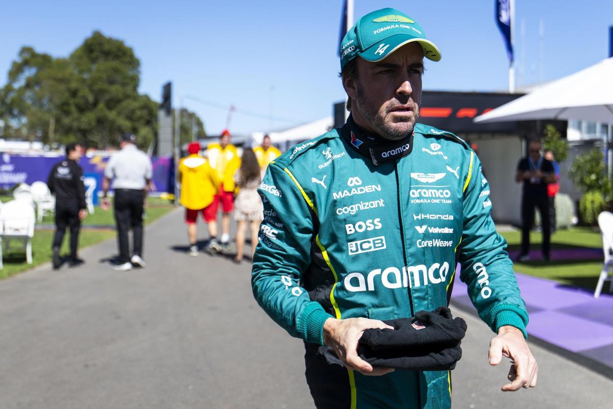 Fernando Alonso, este viernes en Melbourne.