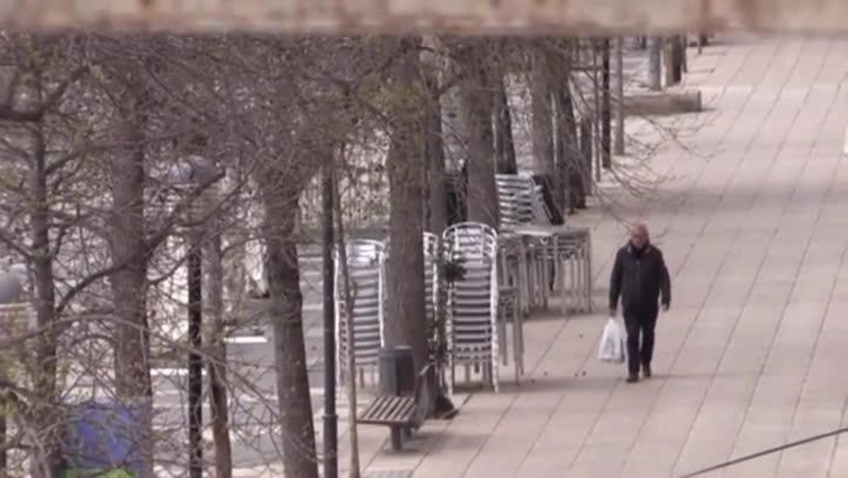 Las calles de Igualada continúan desiertas