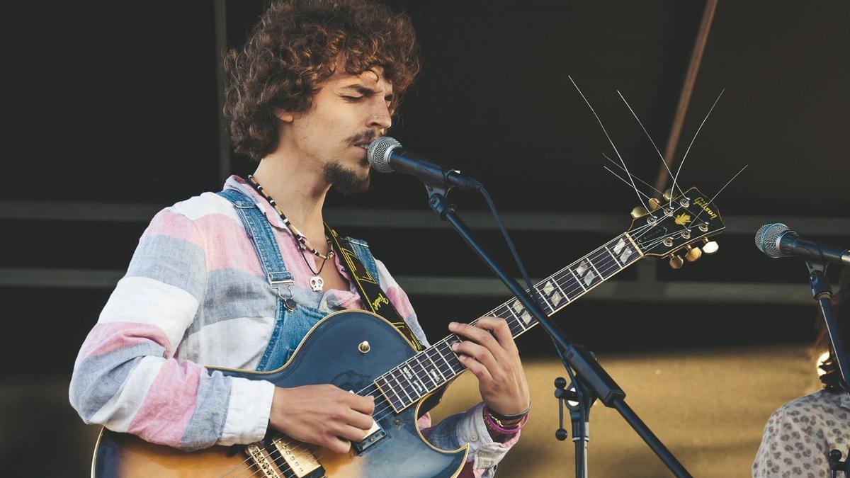 El guitarrista Dani Font, en una actuación.