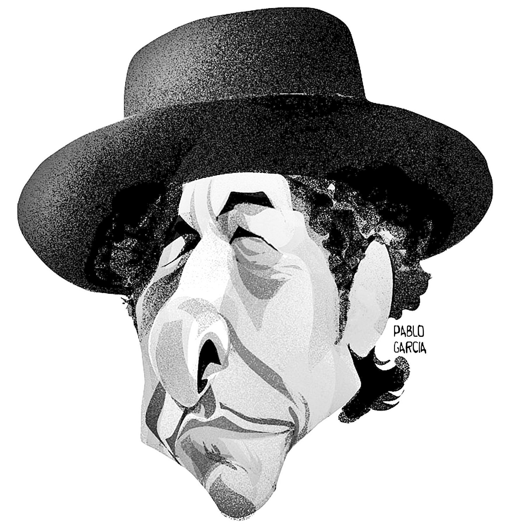 Ilustración de Bob Dylan