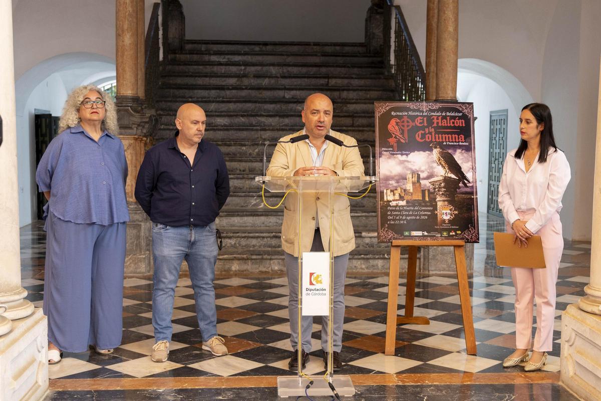 Presentación de la obra ‘El halcón y la columna’ del municipio de Belalcázar en la Diputación de Córdoba.