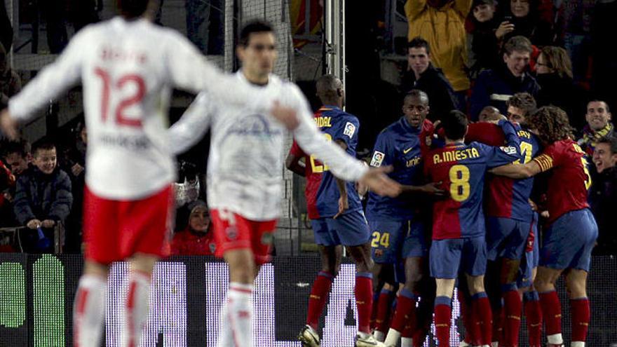superior. El Barcelona pasó por encima del Numancia con la misma facilidad que ha demostrado toda la temporada.
